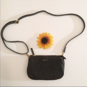 Nicole Miller New York black quilted crossbody bag